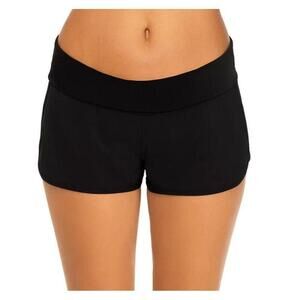 Raisins Women's Black Juniors Aloha Pull-On Swim Boardshorts XL NWT